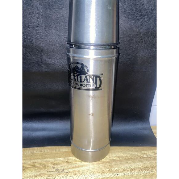 Greatland Stainless Steel Vintage Vacuum Bottle Handle Camping Coffee Taiwan - Picture 1 of 9